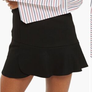 Topshop Paneled Flippy Mini Skirt